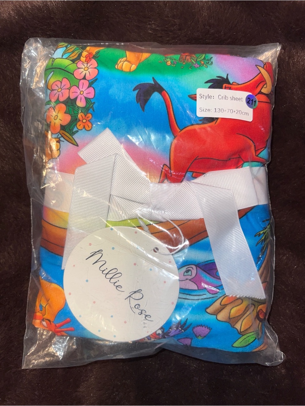 Lion King Bamboo Crib Sheet